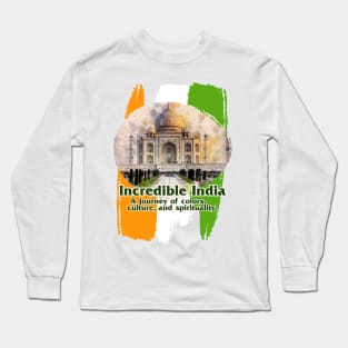 India: A Journey of Colors, Culture, and spirituality. Long Sleeve T-Shirt